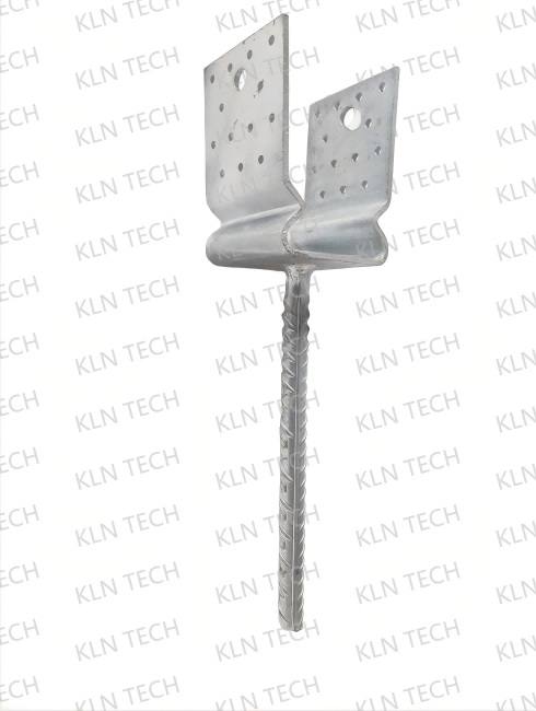  U-Pole Anchor with groove-HDG